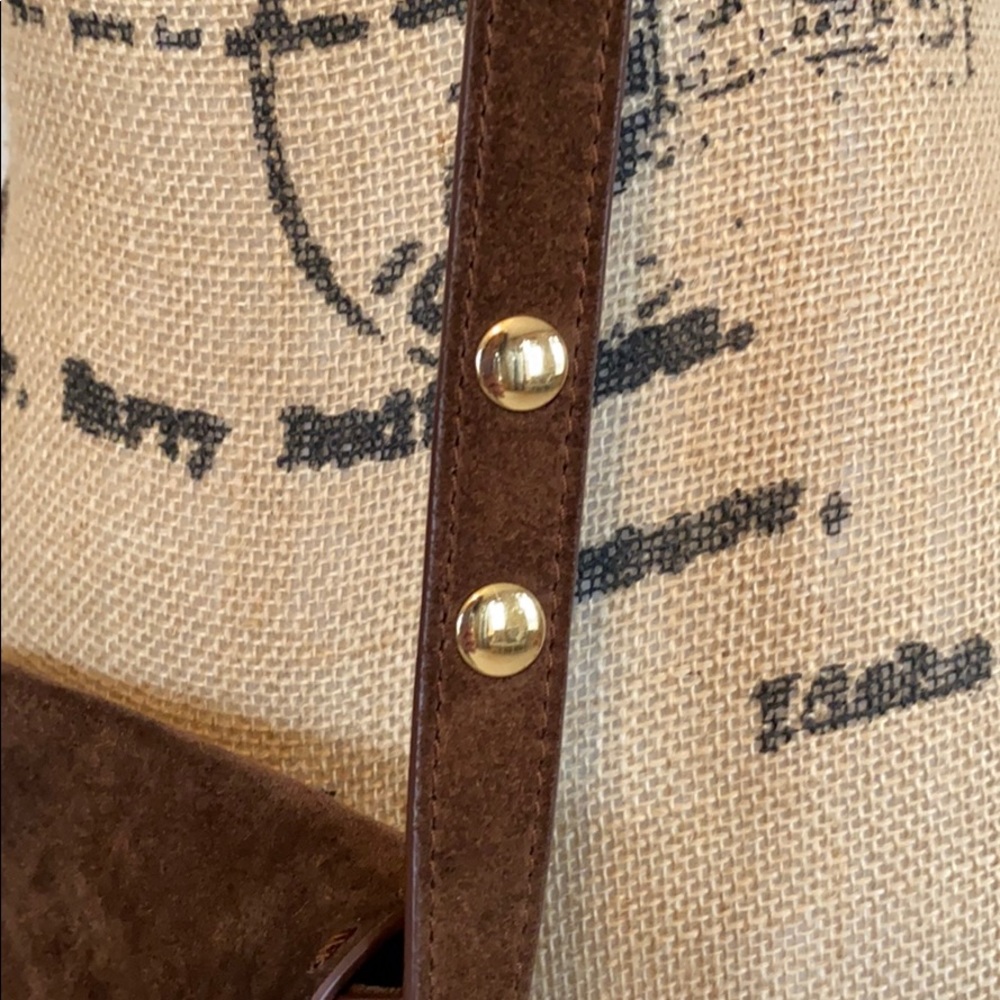 Elizabeth and James Zoe Brown Suede Saddle Bag - Picture 4 of 8
